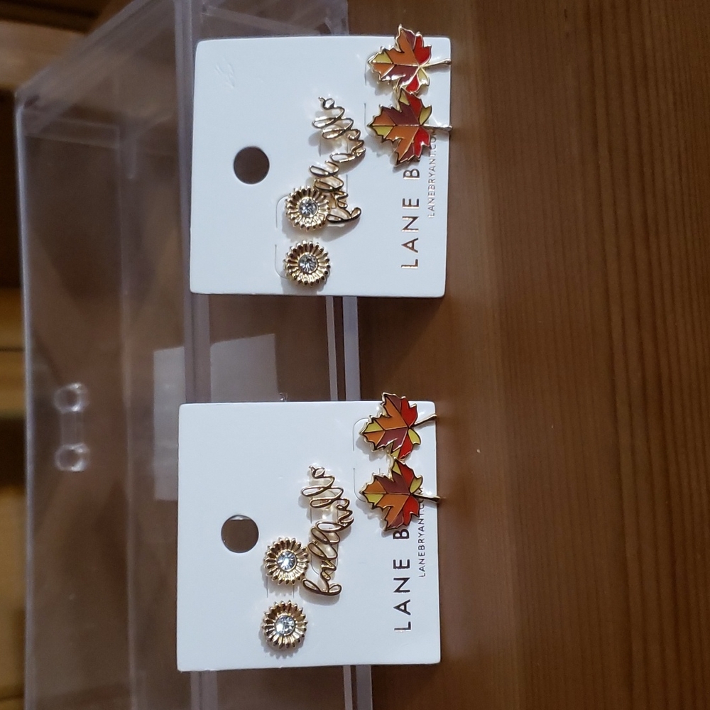 !One set left!Fall themed earring set